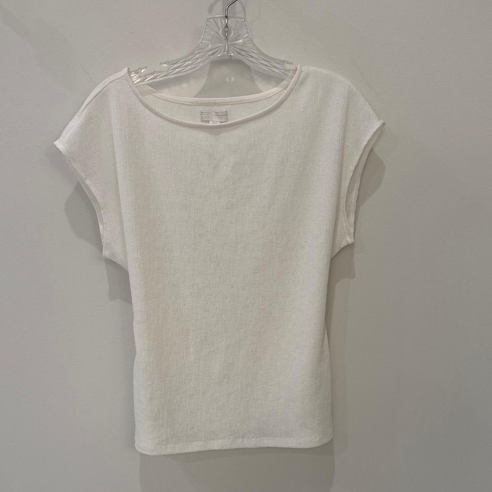 14th & Union Cream Short Sleeve Top
